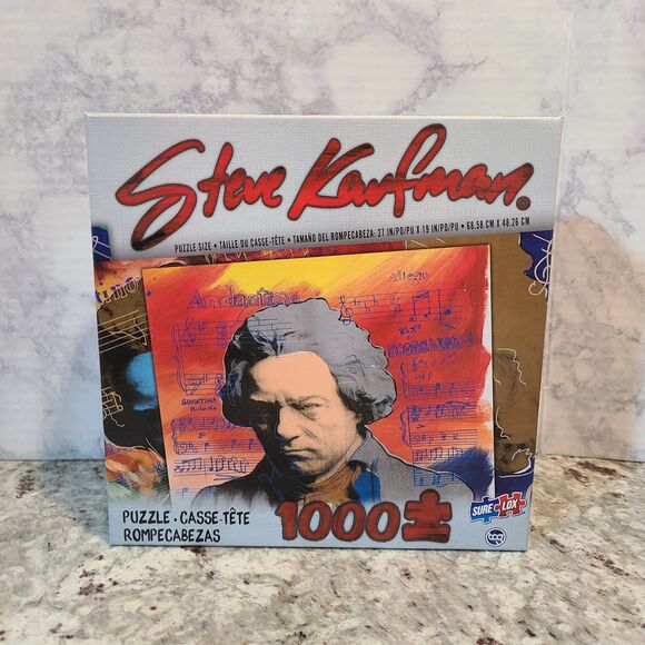 Beethoven 1000 PIECE PUZZLE NEW SEALED Sure Lox 27" x 19" Steve Kaufman - Picture 1 of 4